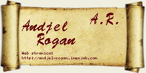 Anđel Rogan vizit kartica